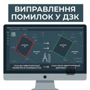виправлення помилок у кадастрі через порядок проведення інвентаризації земель