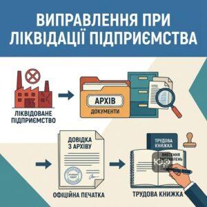 виправлення у трудовій книжці через архівний відділ