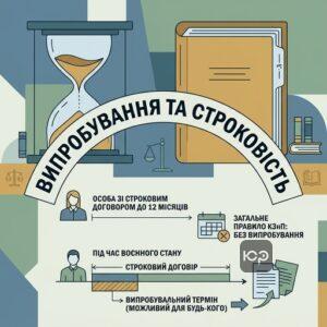 випробувальний термін за строковим договором під час війни