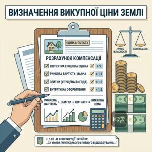 Як розраховується викупна ціна земельної ділянки та компенсація за вилучення землі