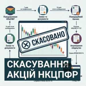 Взаємодія з НКЦПФР скасування випуску акцій при ліквідації АТ