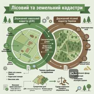 Зв'язок між Державним земельним кадастром та лісовим обліком лісів в Україні