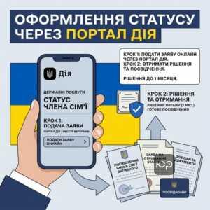 Покрокова інструкція отримання посвідчення члена сім'ї загиблого захисника через Дію 2026