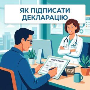 Покроковий процес як підписується декларація з сімейним лікарем через електронну систему охорони здоров'я