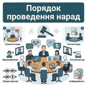 Врегулювання спору за участю судді в цивільному процесі через спільні та закриті наради