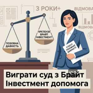 Як виграти суд з Брайт Інвестмент за допомогою позовної давності та адвоката