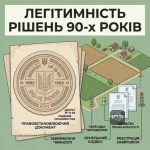Юридична сила рішень про приватизацію землі 90-х років за Декретом 15-92