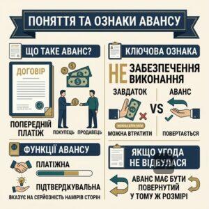 Юридичне визначення авансу як попереднього платежу за договором