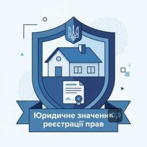 державна реєстрація речових прав юридичне значення та підтвердження власності