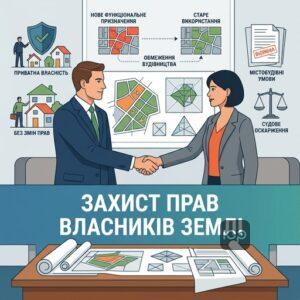 Захист прав власників земельних ділянок при зміні функціонального призначення територій у містобудуванні