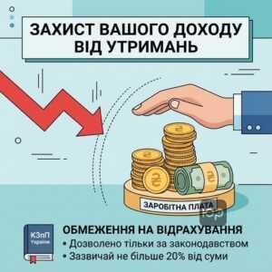Захист зарплати працівника та обмеження на відрахування згідно з КЗпП України