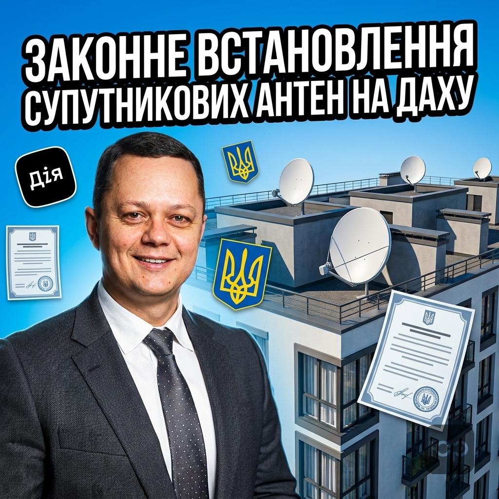 Правовий порядок встановлення супутникових антен на дахах будинків