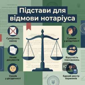 Законні підстави для відмови нотаріуса у вчиненні дії згідно зі статтею 49 Закону про нотаріат