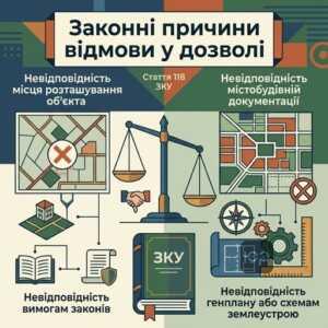 законні підстави для відмови у наданні дозволу на розробку проекту землеустрою за ст 118 зку