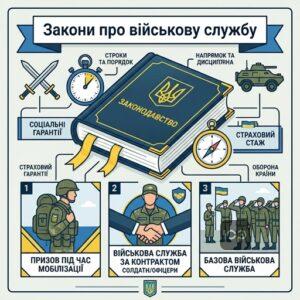 Законодавча база проходження військової служби в Україні та її основні види