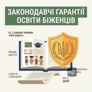 Законодавчі гарантії та право біженців на освіту в Україні