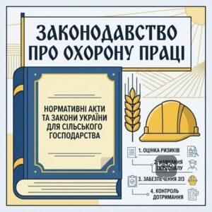 Безпека праці в сільському господарстві нормативні акти та закони України