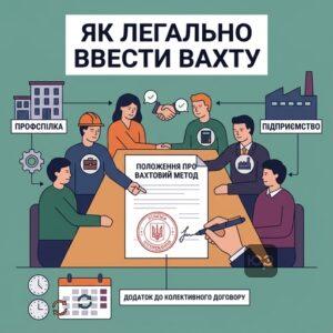 Процедура запровадження вахтового методу роботи через колективний договір та профспілку