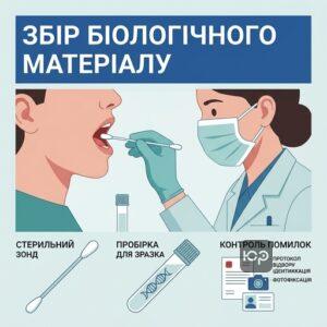 Правильний забір букального епітелію для судово-генетичної експертизи