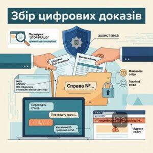 Збір цифрових доказів для заяви в кіберполіцію на шахраїв