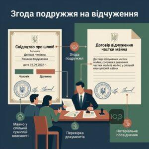 Процедура отримання згоди подружжя при відчуженні частки майна