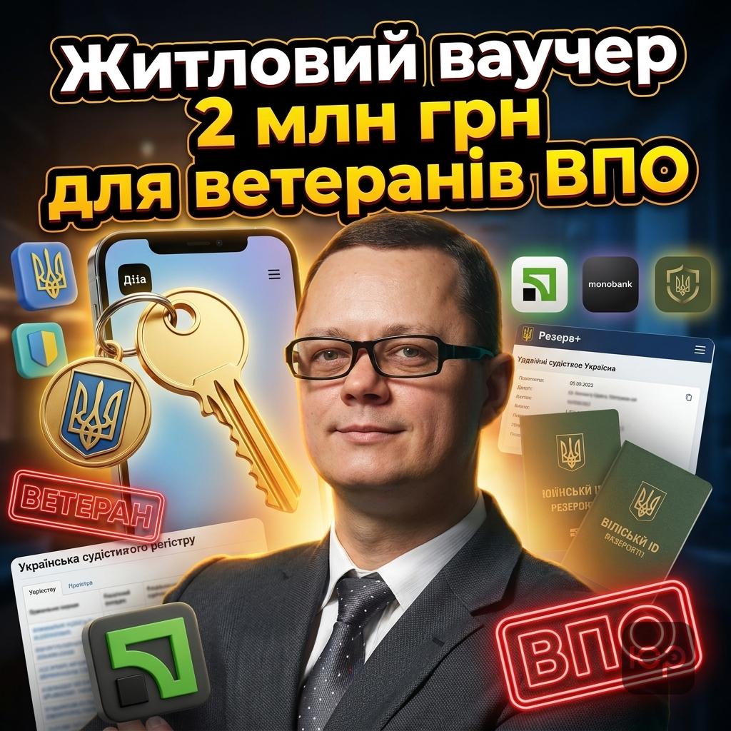 2 млн грн на житло для ветеранів ВПО як отримати ваучер