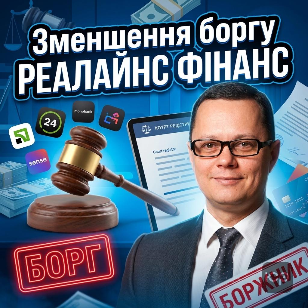 Як зменшити заборгованість перед ФК РЕАЛАЙНС ФІНАНС