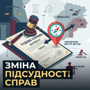 Здійснення правосуддя в зоні АТО та зміна підсудності судових справ