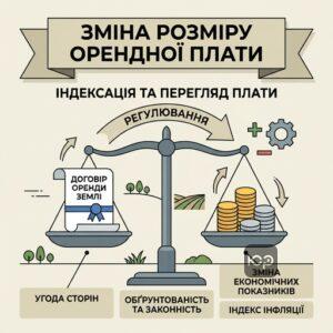 Зміна орендної плати за землю та індексація