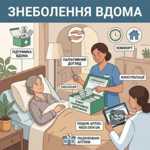 Отримання сильнодіючих препаратів та паліативна допомога знеболення вдома для пацієнтів