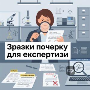 Вільні та експериментальні зразки почерку для проведення почеркознавчої експертизи в суді