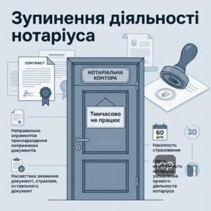 Зупинення нотаріальної діяльності підстави та законні обмеження для приватних нотаріусів