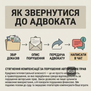 Стягнення компенсації за порушення авторських прав