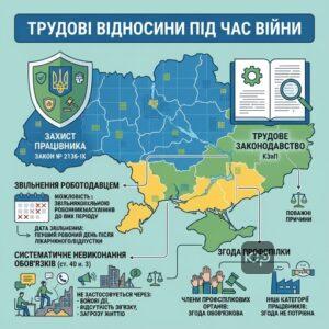 Особливості звільнення працівників під час дії воєнного стану в Україні.
