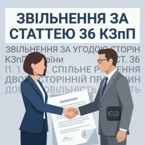 Юридична консультація щодо звільнення за угодою сторін п 1 ст 36 КЗпП