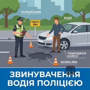 Поліція намагається звинуватити водія у ДТП через ями на дорогах