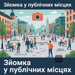 Зйомка в публічних місцях закон та правила в Україні