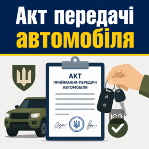 Оформление акта приема-передачи автомобиля ТЦК во время мобилизации