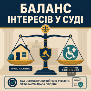 Оцінка пропорційності та виселення особи з інвалідністю в судовому порядку