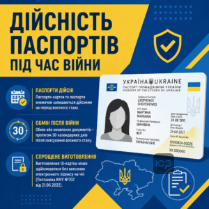 Дійсність документів та оформлення паспорта громадянина України в умовах воєнного стану