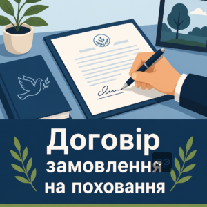 Зразок та оформлення договору замовлення на поховання померлого в Україні