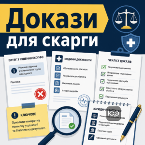 Основания и доказательства для обжалования решения об инвалидности и заключения ЕКОПФО