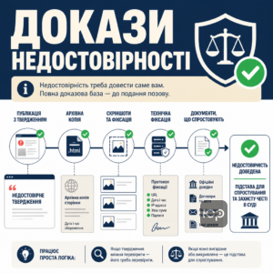Защита чести в интернете требует доказать недостоверность фактических утверждений и подготовить полную доказательную базу до подачи иска.