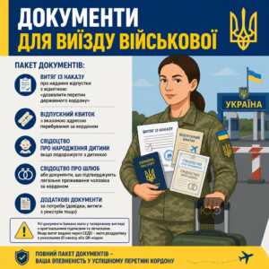 Перелік документів для виїзду військової в декреті за кордон