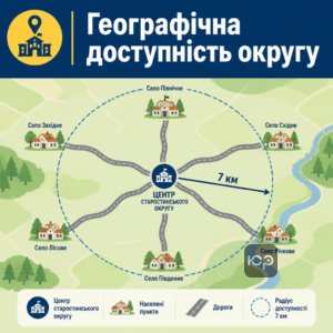 Вимоги до територіальної доступності та меж старостинських округів