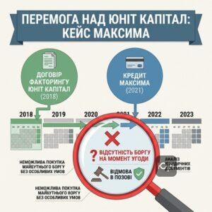 Юридична перемога над Юніт Капітал через помилки в документах факторингу