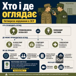 Нетверезе керування в ЗСУ і хто саме проводить огляд та де він відбувається