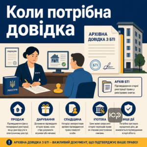Архивная справка из БТИ для продажи наследства дарения и ипотеки