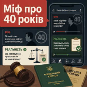 Граничний вік запасу та спростування міфу про остаточне виключення за віком