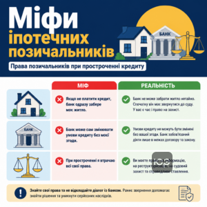 Міфи іпотеки та права позичальників при простроченні кредиту